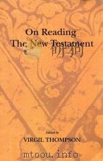 ON READIGN THE NEW TESTAMENT（ PDF版）