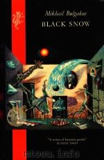 BLACK SNOW A THEATRICAL NOVEL 1991 PDF电子版封面 0002711397