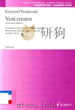 VENI CREATOR(HRABANUS MAURUS) GEMISCHTER CHOR (SSAATTBB) A CAPPELLA MIXED CHOIR (SSAATTBB) A CAPPELL 1989 PDF电子版封面 9790001101516;0001101516