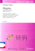 MAGANY EINSAMKEIT/SOLITUDE (SANDOR WEORES) VEGYESKAR (SATB) A CAPPELLA GEMISCHTEN CHOR (SABAR) A CAP（1988 PDF版）
