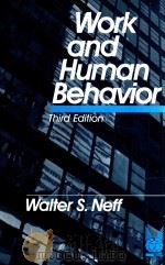 WORK AND HUMAN BEHAVIOR THIRD EDITION（1985 PDF版）