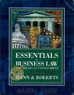 ESSENTIALS OF BUSINESS LAW AND THE LEGAL ENVIRONMENT SIXTH EDITION 1998 PDF电子版封面 0538878762 RICHARD A.MANN,BARRY S.ROBERTS
