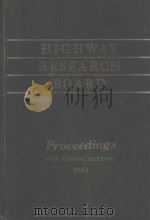 HIGHWAY RESEARCH BOARD VOLUME 40（1961 PDF版）