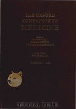The Oxford companion to medicine（1986 PDF版）