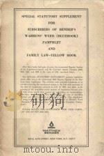 Special Statutory supplement for subscribers of bender's warren's weed(bluebook) pamphlet（1982 PDF版）