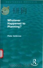 WHATEVER HAPPENED TO PLANNING？（1986 PDF版）