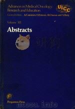 ADVANCES IN MEDICAL ONCOLOGY RESEARCH AND EDUCATION（1979 PDF版）