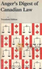 Anger's digest of Canadian law（1987 PDF版）