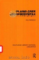 PLAINS CREE MORPHOSYNTAX（1991 PDF版）