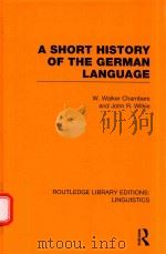 A SHORT HISTORY OF THE GERMAN LANGUAGE（1970 PDF版）