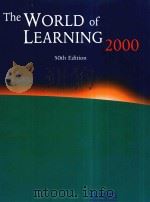THE WORLD OF LEARNING 2000 FIFTIETH EDITION（1999 PDF版）
