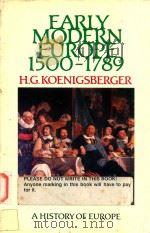 EARLY MODERN EUROPE 1500-1789（1987 PDF版）