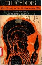 THUCYDIDES THE HISTORY OF THE PELOPONNESIAN WAR（1966 PDF版）