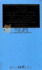 The Institute Clauses 1999 PDF电子版封面 1859786774