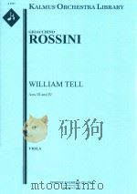 WILLIAM TELL ACTS III AND IV VIOLA（ PDF版）