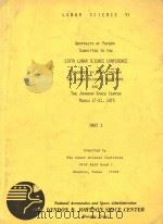 Abstrcts of Papers Submitied To The Sixth Lunar Science Confernce Part I（1975 PDF版）
