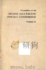 Proceedings of the Second Asla-Pacific Physics Conferece Bangalore 1986 Volume 2（1987 PDF版）
