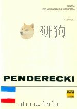 SONATA PER VIOLONCELLO E ORCHESTRA PDF电子版封面 KRZYSZTOF RENDERECKL
