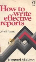 HOW TO WRITE EFFECTIVE REPORTS（1983 PDF版）