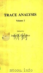 TRACE ANALYSIS VOLUME 2（1982 PDF版）