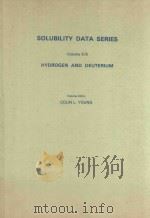 SOLUBILITY DATA SERIES VOLUME 5/6 HYDROGEN AND DEUTERIUM（1981 PDF版）