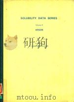 SOLUBILITY DATA SERIES VOLUME 4 ARGON（1980 PDF版）