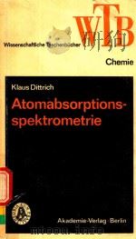 ATOMABSORPTIONSSPEKTROMETRIE MIT 24 ABBILDUNGEN UND 6 TABELLEN（1982 PDF版）