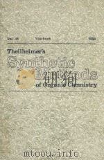 THEILHEIMER'S SYNTHETIC METHODS OF ORGANIC CHEMISTRY VOL.44（1990 PDF版）