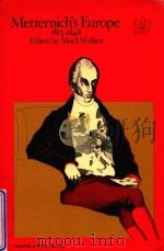 METTERNICH'S EUROPE（1968 PDF版）