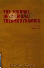 THE JOURNAL OF CHEMICAL THERMODYNAMICS VOLUME 11 NO.1（1979 PDF版）