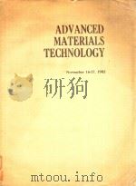ADVANCED MATERIALS TECHNOLOGY（1982 PDF版）