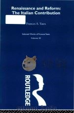 Renaissance and reform the Italian contribution（1999 PDF版）