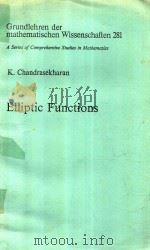 ELLIPTIC FUNCTIONS（1985 PDF版）