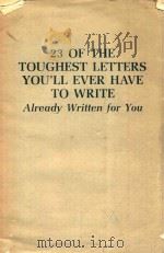 23 OF THE TOUGHEST LETTERS YOU'LL EVER HAVE TO WRITE（1990 PDF版）