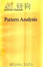 PATTERN ANALYSIS 1981 PDF电子版封面 3540107924 HEINRICH NIEMANN