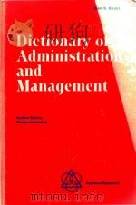 Dictionary of administration and management authoritative comprehensive（1981 PDF版）