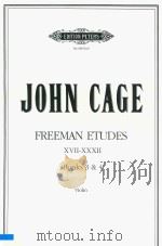 FRMAN ETUDES XVII-XXXII BOOKS 3&4 VIOLIN PDF电子版封面 JOHN CAGE