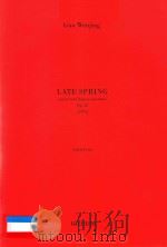 LATE SPRING SEPTET FOR CHINESE ENSEMBLE OP 22（9 PDF版）