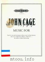 MUSIC FOR PARTS FOR VOICE AND INSTRUMENTS WITHOUT SCORE TITLE TO BE COMPLETED BY ADDING TO（ PDF版）