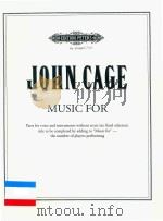 MUSIC FOR PARTS FOR VOICE AND INSTRUMENTS WITHOUT SCORE（ PDF版）