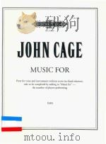 MUSIC FOR PARTS FOR VOICE AND INSTRUMENTS WITHOUT SCORE CELLO（ PDF版）