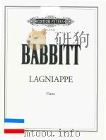 LAGNIAPPE PIANO PDF电子版封面 BABBITT