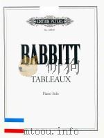 TABLEAUX PIANO SOLO（ PDF版）