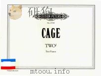 TWO2 TWO PIANOS PDF电子版封面 CAGE