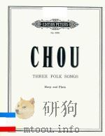 THREE FOLK SONGS HARP AND FLUTE（ PDF版）