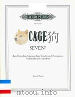 SEVEN BASS FLUTE BASS CLARINET BASS TROMBONE 2 PERCUSSION VIOLONCELLO AND CONTRABASS（ PDF版）