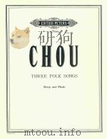 THREE FOLK SONGS HARP AND FLUTE（ PDF版）