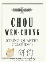 STRING QUARTET CLOUDS PDF电子版封面 CHOU WEN CHUNG