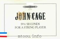 SECONDS FOR ASTRING PLAYER PDF电子版封面 JOHN CAGE