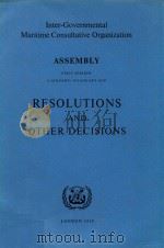 Resolutions and Other Decisions First Session 6 January-19 January 1959（1976 PDF版）